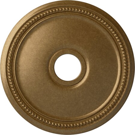 Diane Ceiling Medallion (Fits Canopies up to 5 3/8"), 18"OD x 3 5/8"ID x 1 1/8"P, Pale Gold